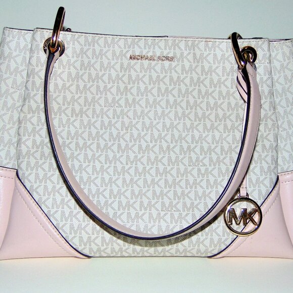 Michael Kors Large Nicole Triple Compartment Shoulder Tote Bag - Picture 1 of 9